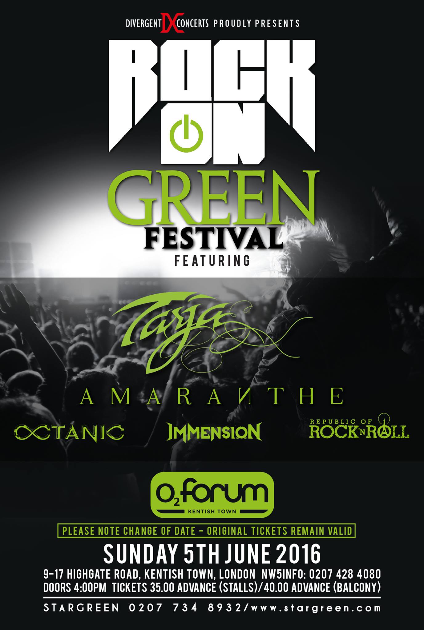 Rock on Green Festival Poster